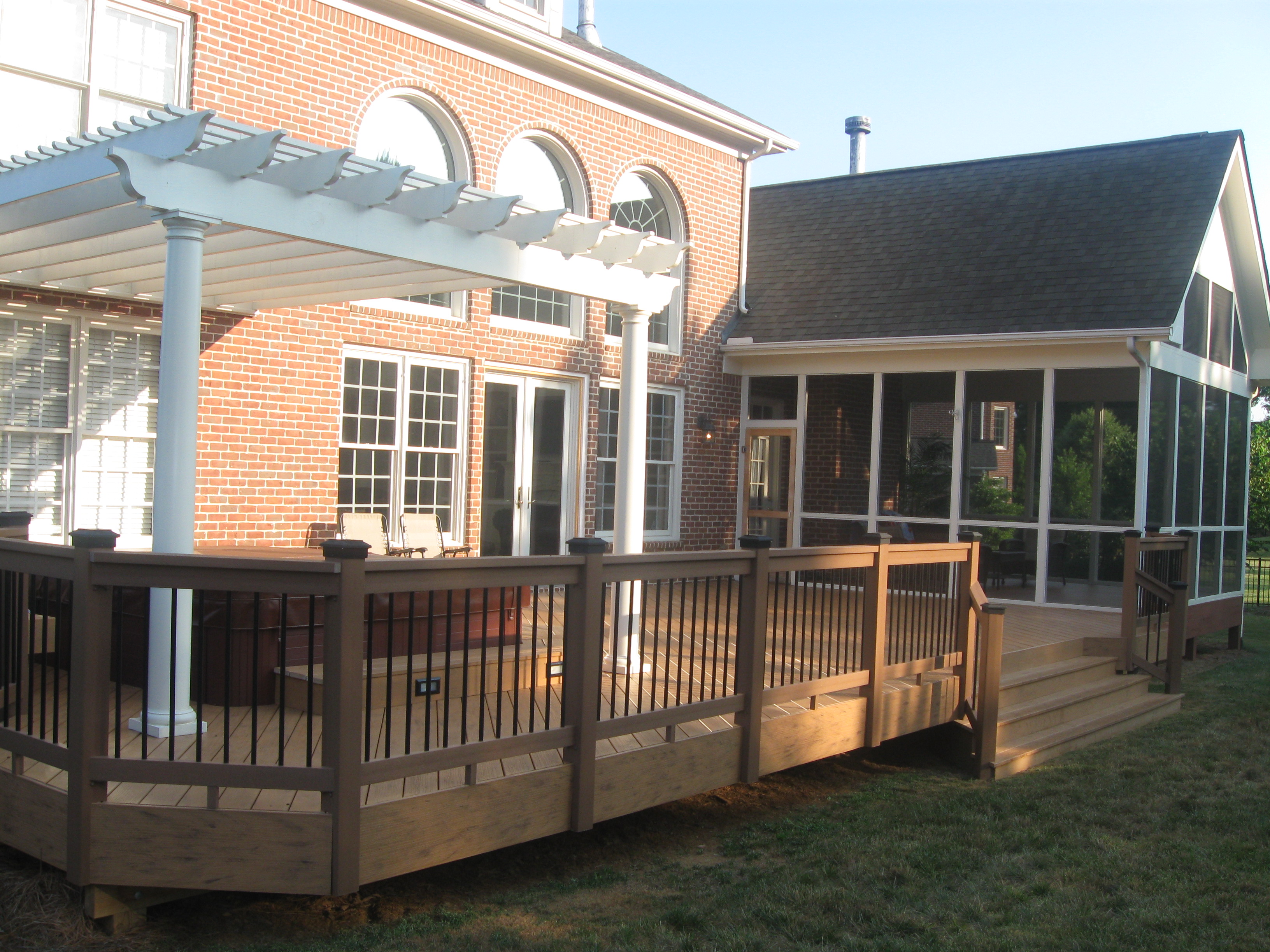 Deck with Screened Porch Designs